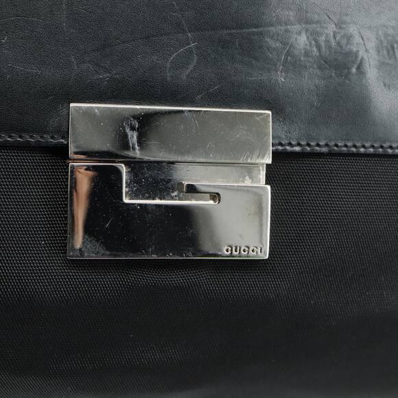 GUCCI Tote Bag Nylon Black Silver 000 1705 000 1705 - Picture 14 of 16